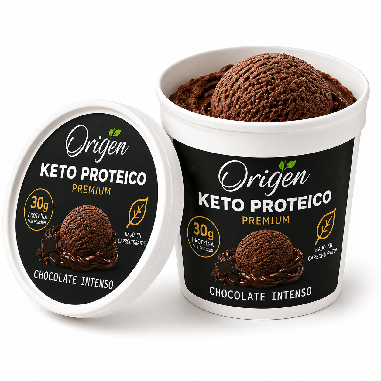 Helado Chocolate Intenso Proteico Premium - 500ml