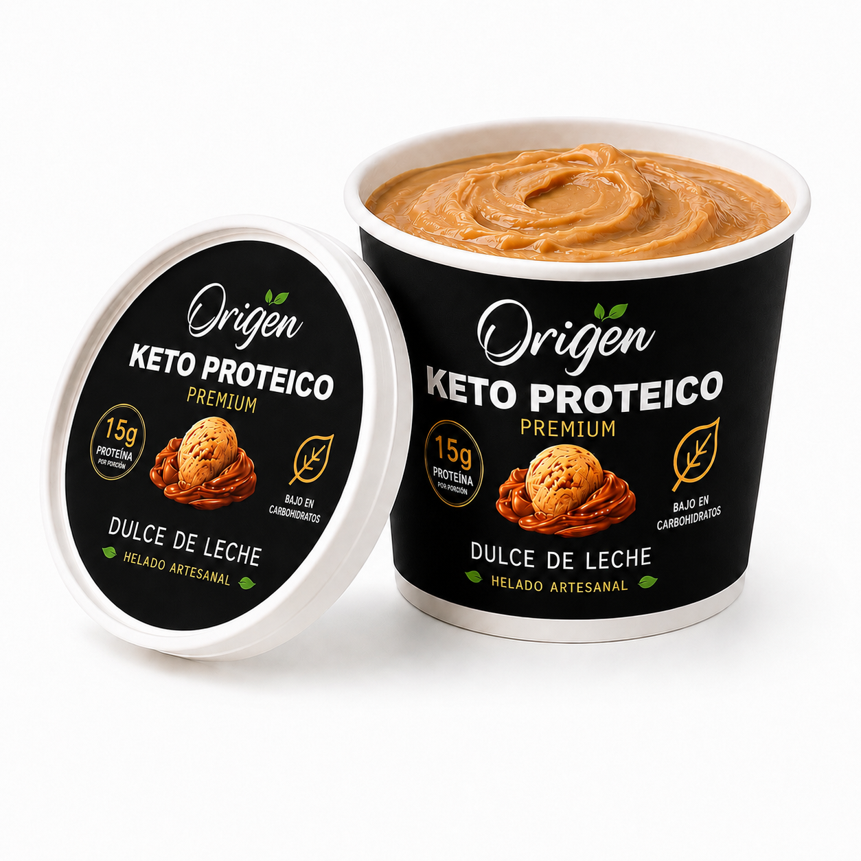 Helado Dulce de Leche Proteico Premium - 250ml