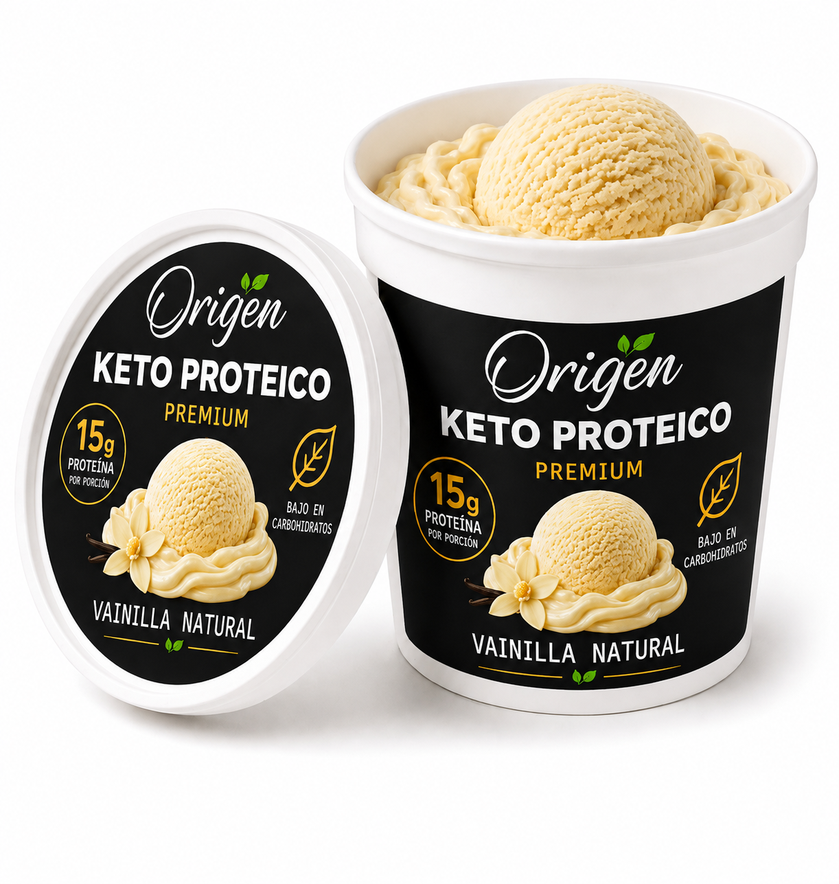 Helado Vainilla Natural Proteico Premium - 250ml